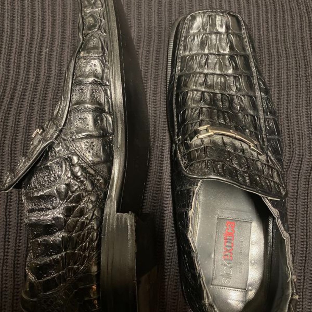 Authentic Crocodile Hornback Dress Shoes